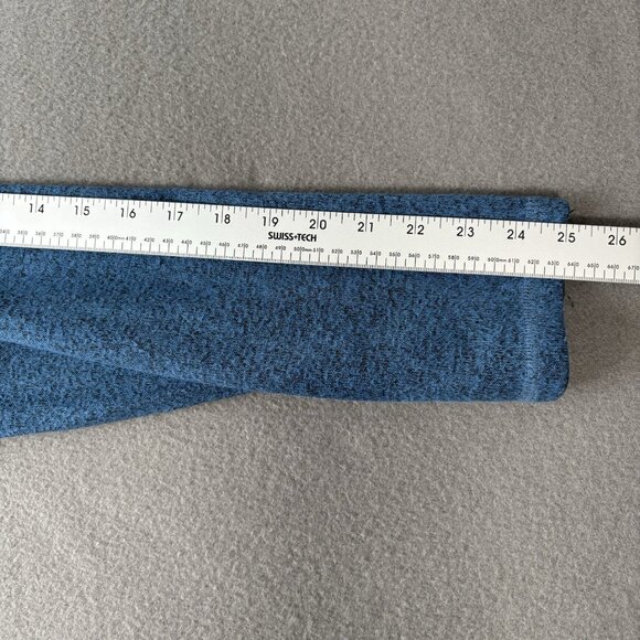 Aventura Clothing Harlow Zip Neck Top Blue Size Large Velvet Fleece Comfy Soft - Picture 7 of 16